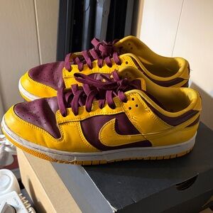 Nike Maroon and Yellow Athletic Shoes DD1391-702 size 8.5